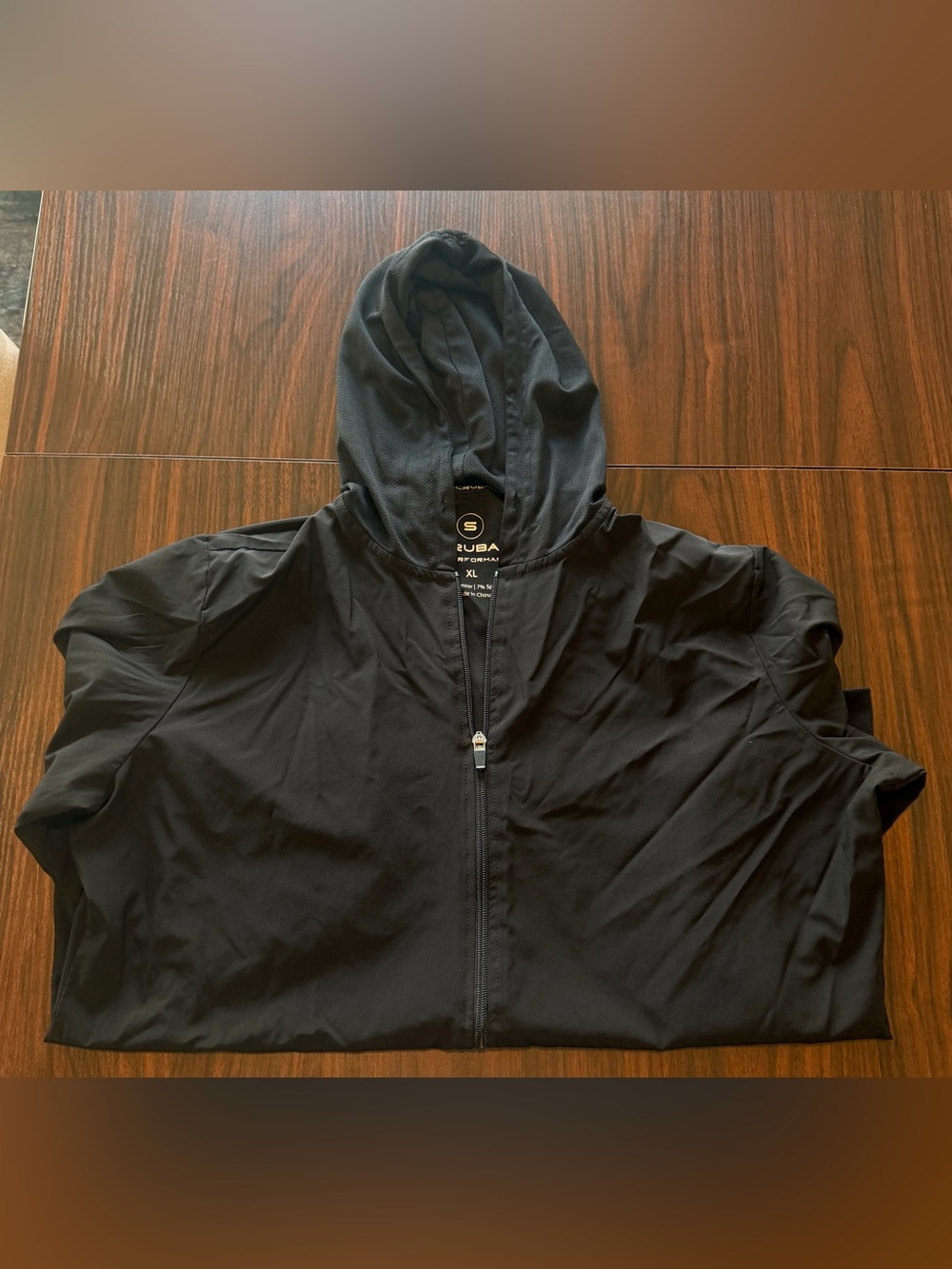 XL Women’s Hooded Scrub Jacket BLACK